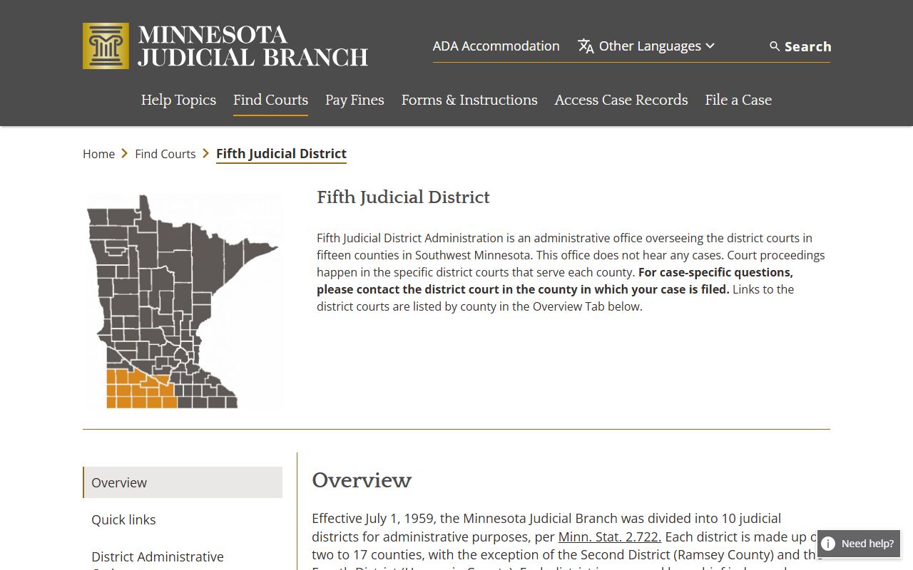 Cottonwood County Family Court Records - Fifth Judicial District