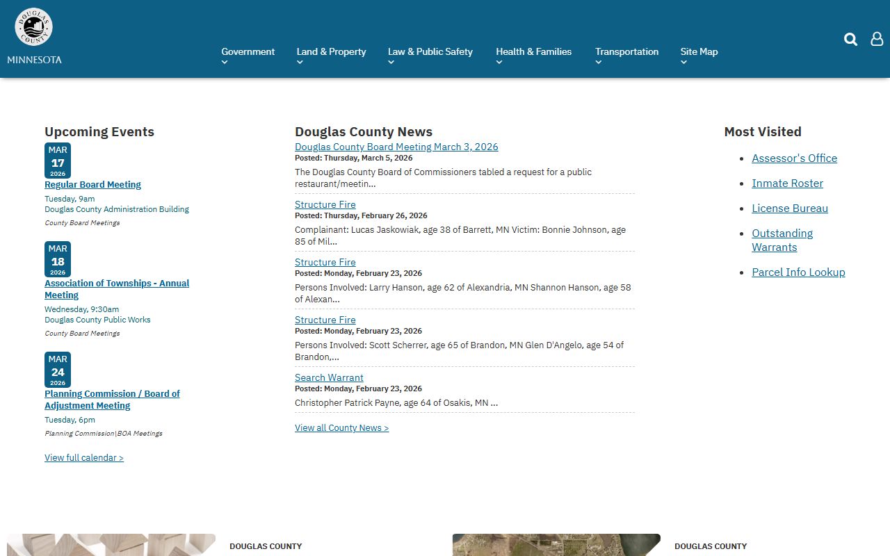 Douglas County website for family court records