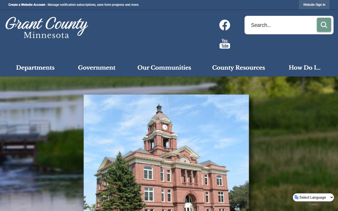 Grant County official website for family court records