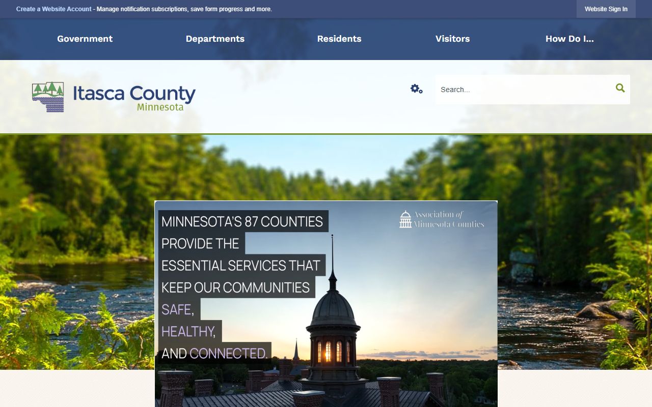 Itasca County website family court records information