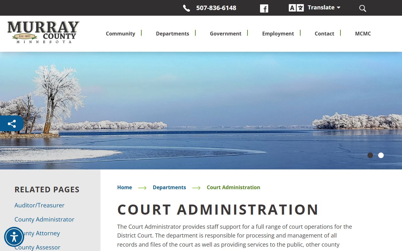 Murray County Court Administration - Murray County Family Court Records